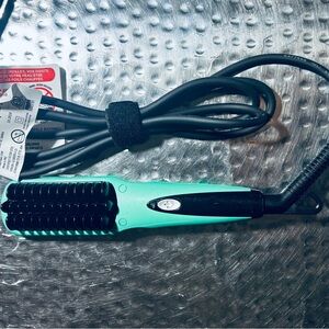 Turquoise Electric Hair Straightening Brush - Unbranded